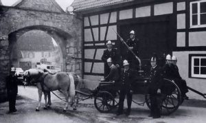 Stoßspritze mit Messingstiefel und Rohr von 1847